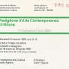 1985.03.05. Invito mostra Afra e Tobia Scarpa PAC - Mostra Afra e Tobia Scarpa, Milano 1985